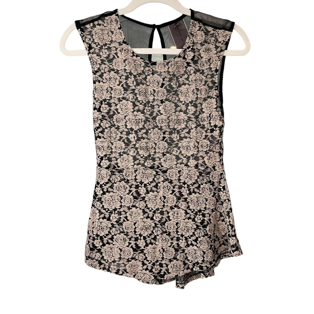 NWT, Alice Moon Sleeveless Stretch Mesh Top